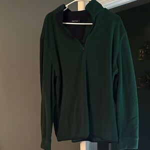 Nautica Men's Deep Green Zip-Up Sweater